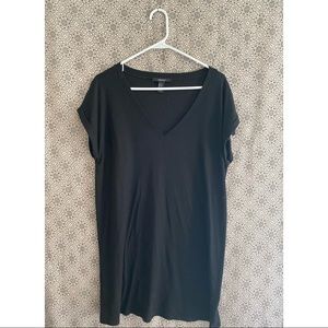 Forever 21 Black T-Shirt Dress Size XL NWOT